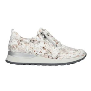 Waldläufer sneaker feminina em tom claro - Snake