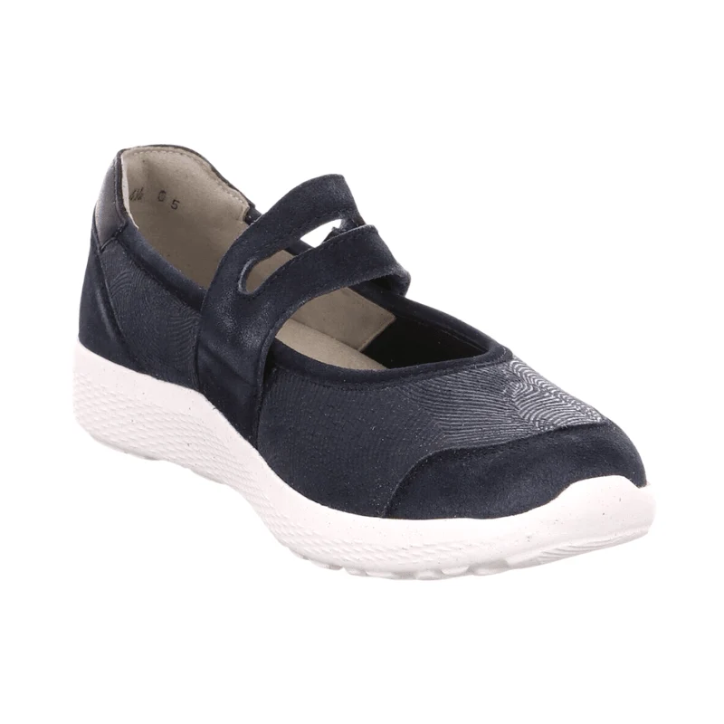 Waldläufer ballerina com tira - Azul Escuro - Image 4