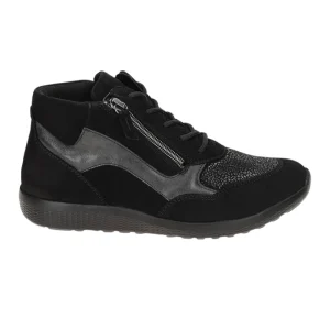 Waldläufer botim feminino - Preto