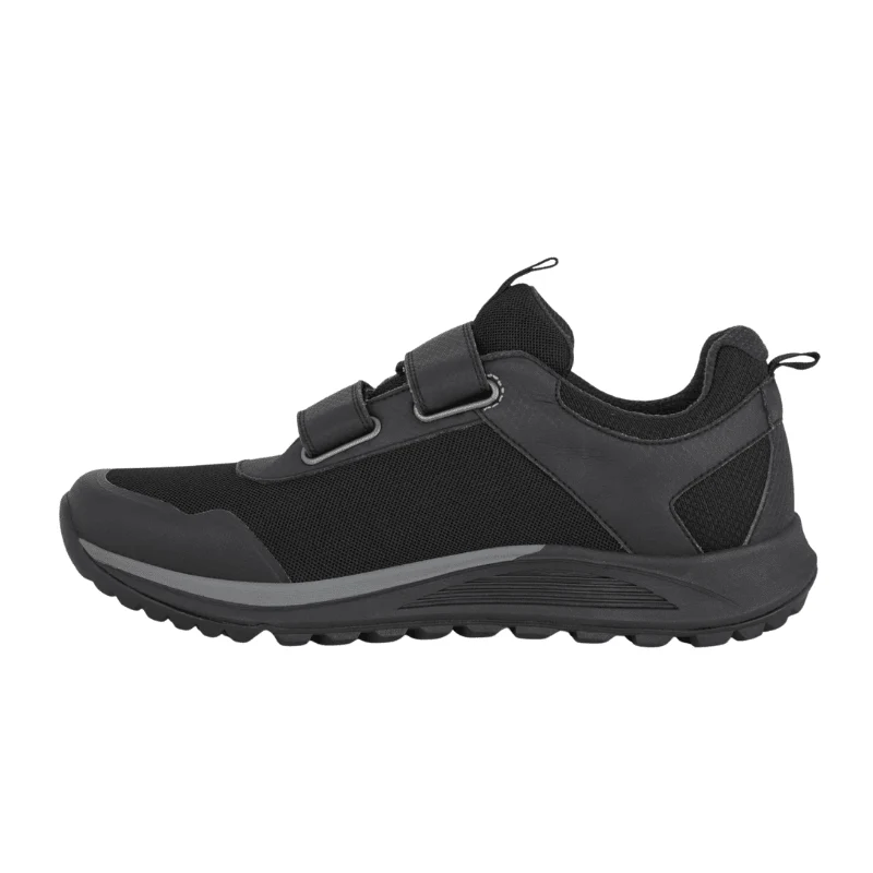 Green Comfort ténis masculino com velcro - Preto - Image 3