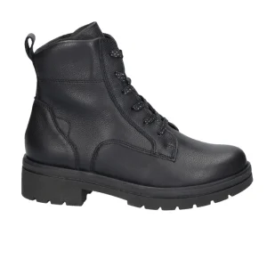 Waldläufer bota feminina com forro - Preto