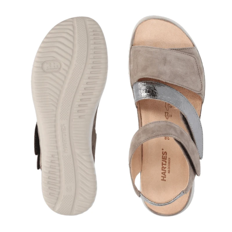 Sandália feminina Hartjes com velcro - Sand - Image 5