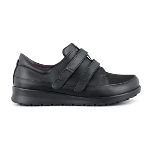 New Feet sapato feminino com velcro - Preto
