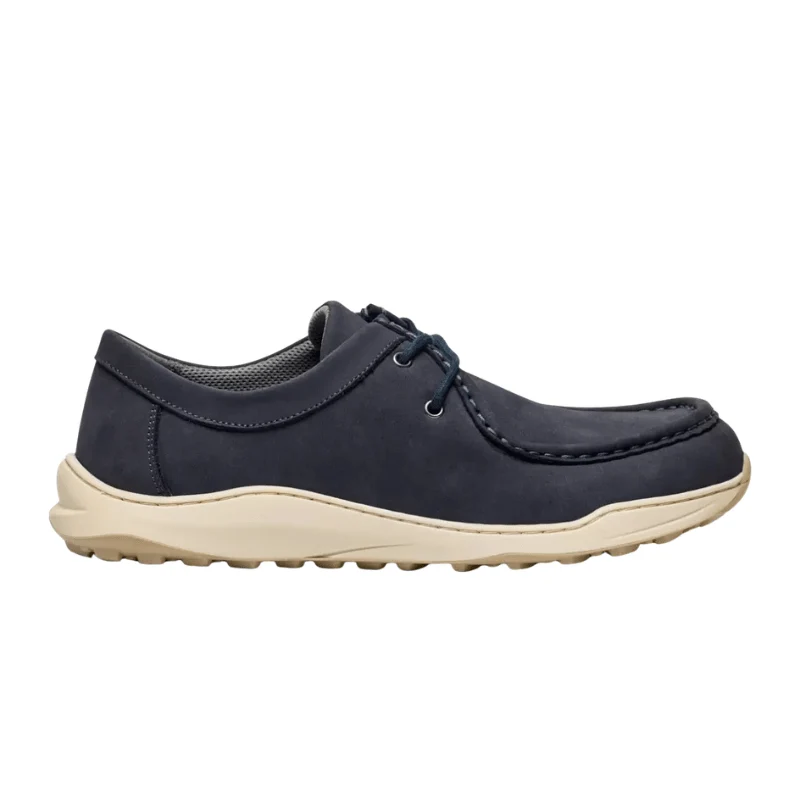 New Feet sapatos masculinos com atacadores - azul escuro