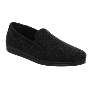Rohde pantufas masculinas - Feltro preto