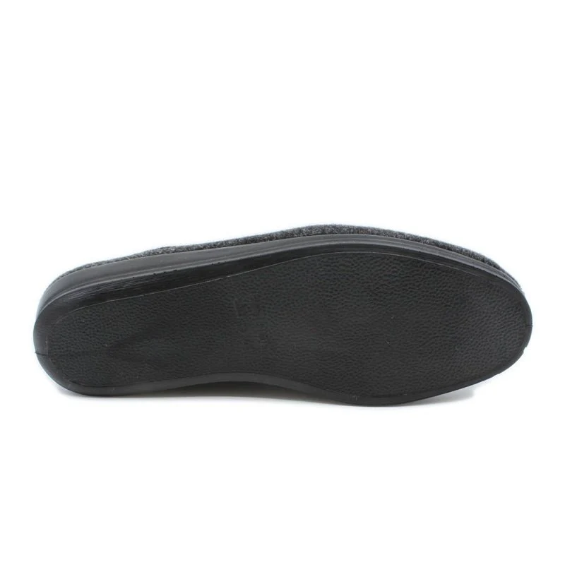 Rohde pantufas masculinas - Feltro preto - Image 3
