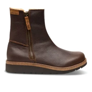 New Feet botim feminino quente - Castanho