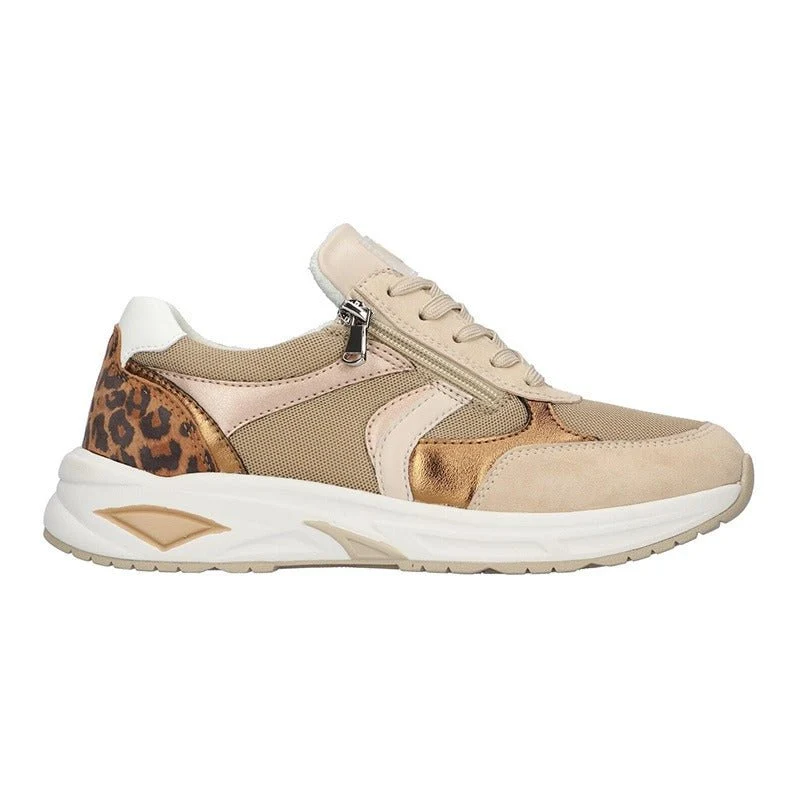 Waldläufer sneaker feminino - Bege/Leopardo