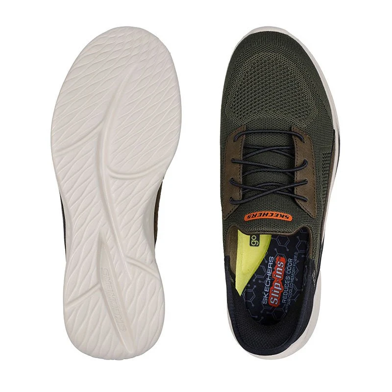 Skechers slip-in ténis masculino - Oliva - Image 5