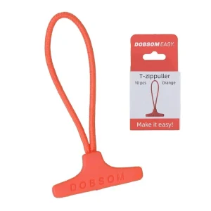 T-zip ajuda para fecho, Laranja - 10 unid.