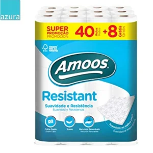 48 rolos papel higiénico Amoos