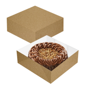 Caixa pastelaria Kraft 27x27x9,5 (50)