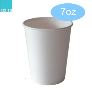 1000 copos de cartão branco 200 ml | 7,5oz
