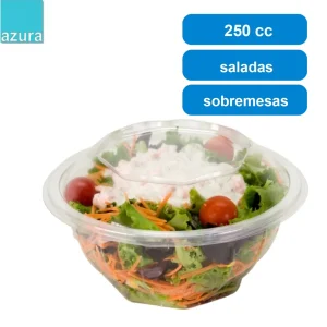 50 Embalagens alimentar PP Redondas com tampa 250cc
