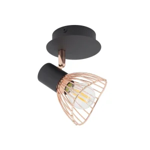APLIQUE ORIENTÁVEL SABAN 1 FOCO COBRE
