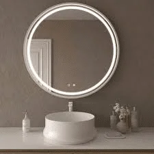 ESPELHO COM LED 10W DIMAVEL (redondo) SALIENTE ou ENCASTRAR (cabo com ficha 1m)