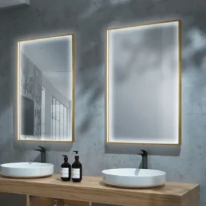 ESPELHO COM LED 10W DIMAVEL (retângulo) SALIENTE ou ENCASTRAR (cabo com ficha 1m)