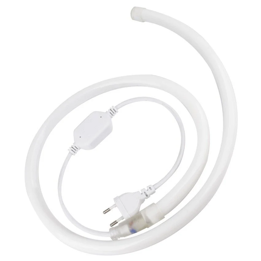 FITA NEÓN LED REGULÁVEL 220V AC 120LED/M CIRCULAR 360 BRANCO QUENTE – À MEDIDA - Image 3